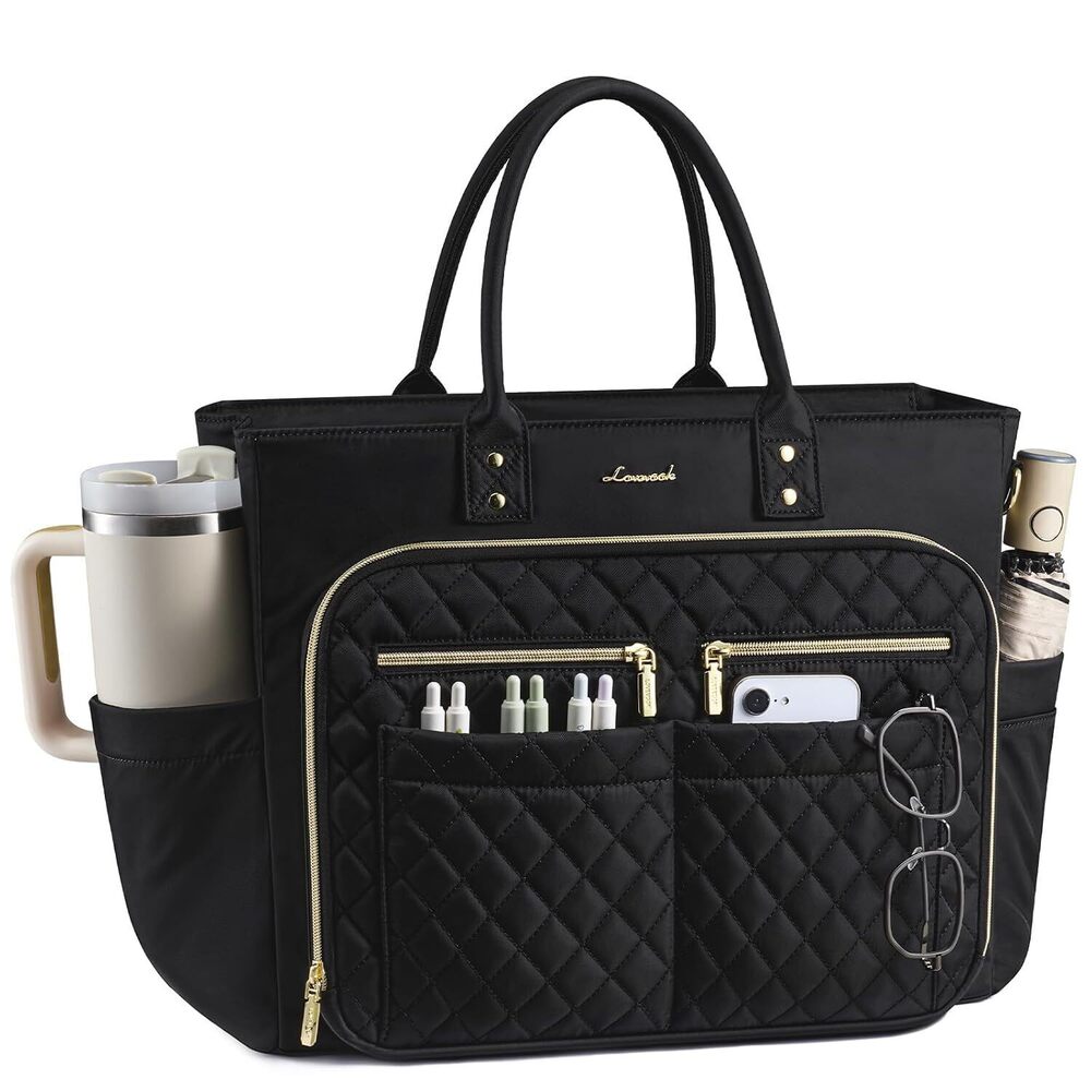 Tote Bag for Women, Teacher Nurse Work Laptop Bag, Quilted Bible